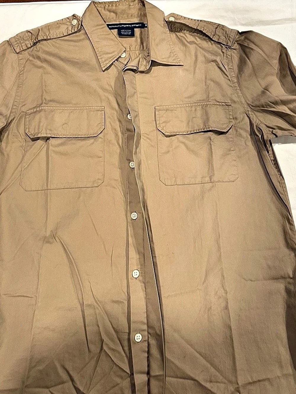 Ralph Lauren Sport Cotton Button Down Shirt Size 12